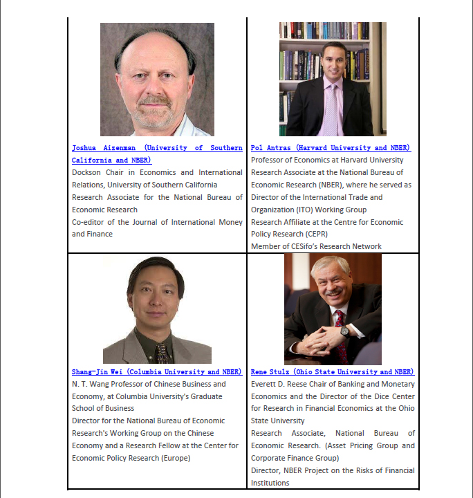第十六届NBER—CCER会议美国国家经济研究局与会代表名单2